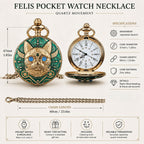 Felis — Steampunk Cat Pocket Watch - Atelier Valence